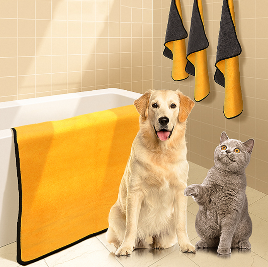 Dog absorbent bath towel