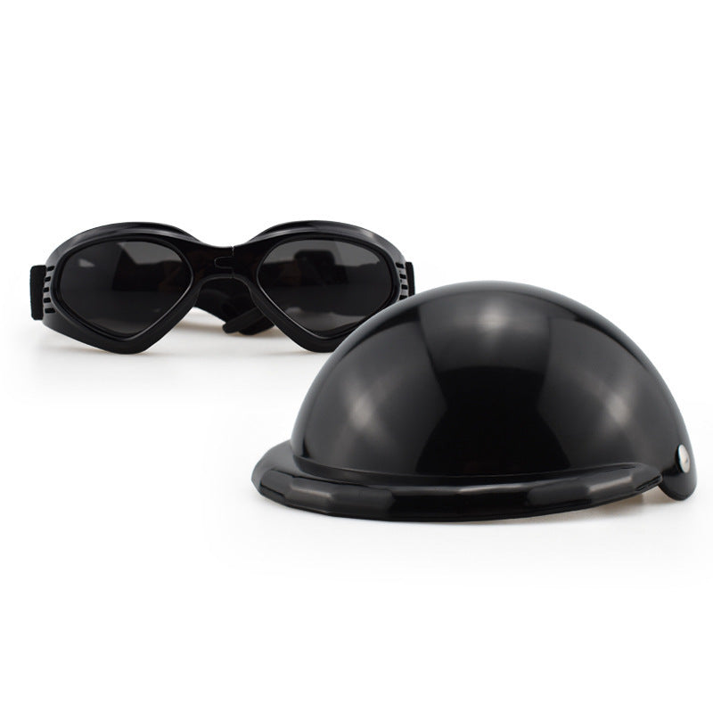 Dog Motorcycle Helmet and Sunglasses Set - Fido Bay