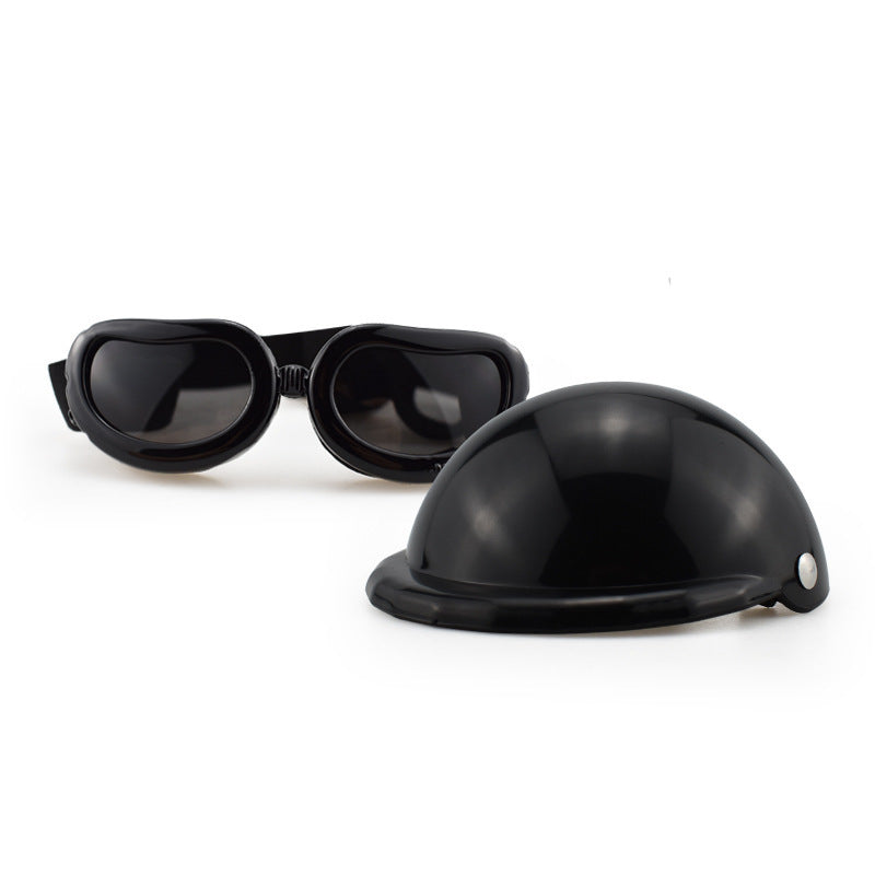 Dog Motorcycle Helmet and Sunglasses Set - Fido Bay