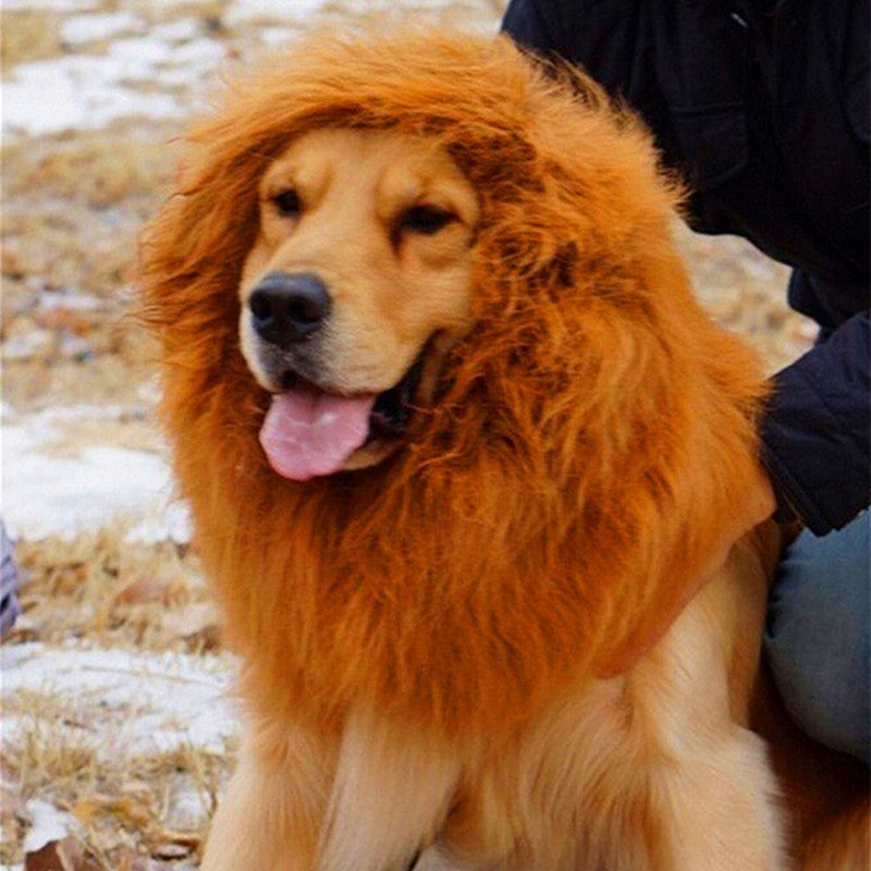 Fido Bay | Funny Leonberger Lion Mane Wig – Perfect for Larger, Wanna-Be Giant Breed Dogs - Fido Bay