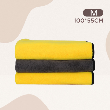 Fido Bay | Double-Sided Microfiber Dog Bath Towel – Soft, Absorbent & Quick-Dry for Easy Grooming - Fido Bay