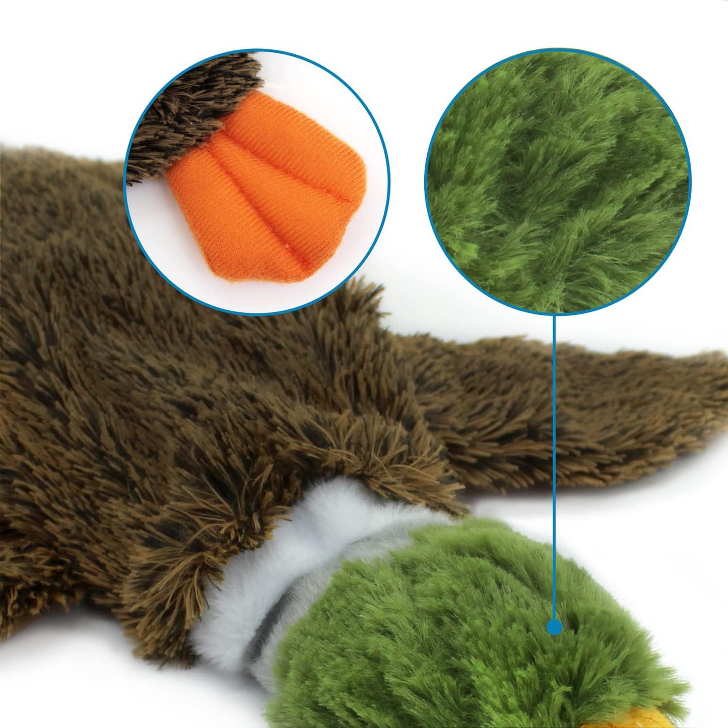 Fido Bay | Stuffless Squeaky Dog Toy – Soft & Durable Wild Duck Design for Active Play - Fido Bay
