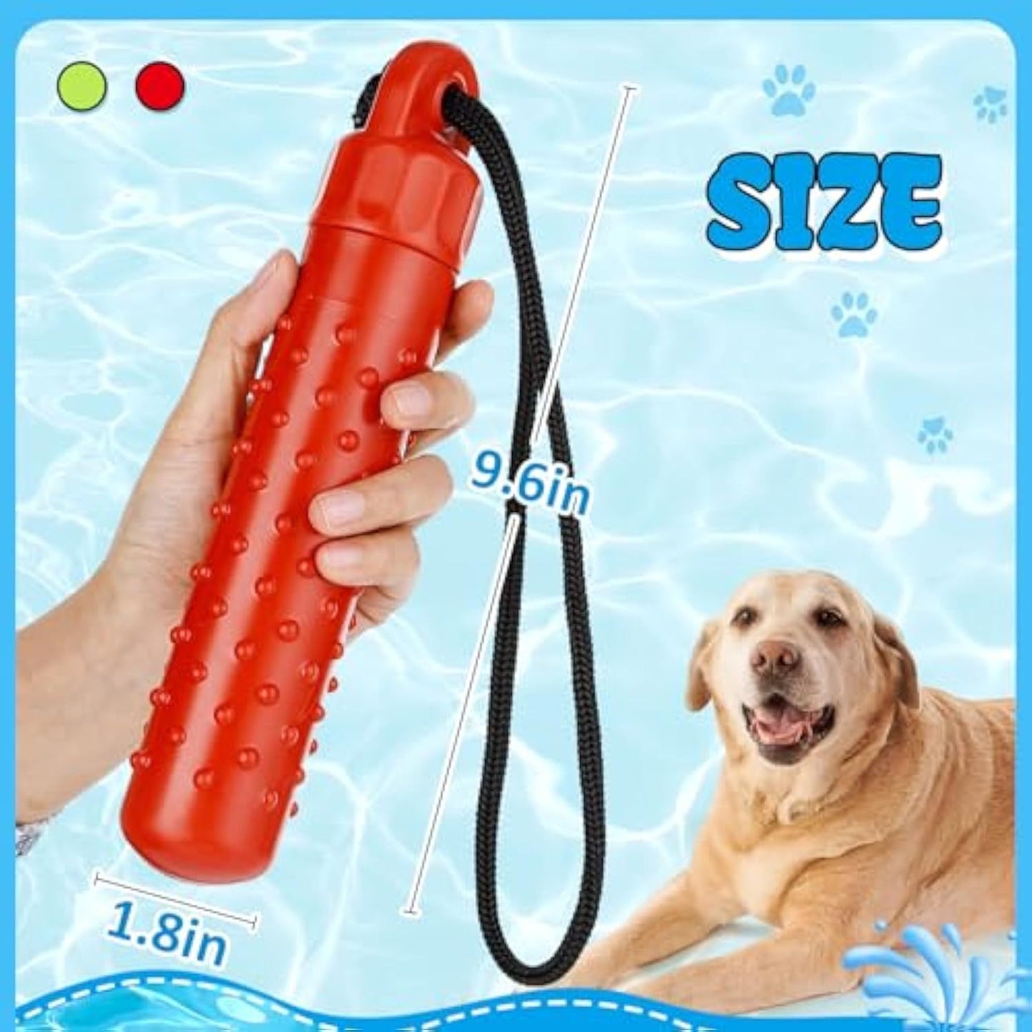 Fido Bay Floating Dog Fetch Training Aid | Durable, Interactive Toy for Water Play & Treat Rewards - Fido Bay
