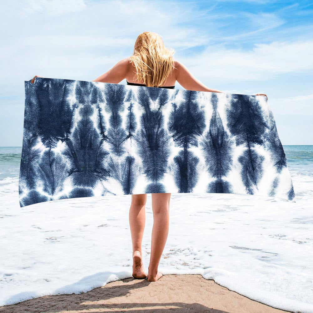 Fido Bay | Custom Tie-Dye Beach Towel for Dog Owners – Soft, Absorbent, & Vibrant – Perfect for Pets & Humans - Fido Bay