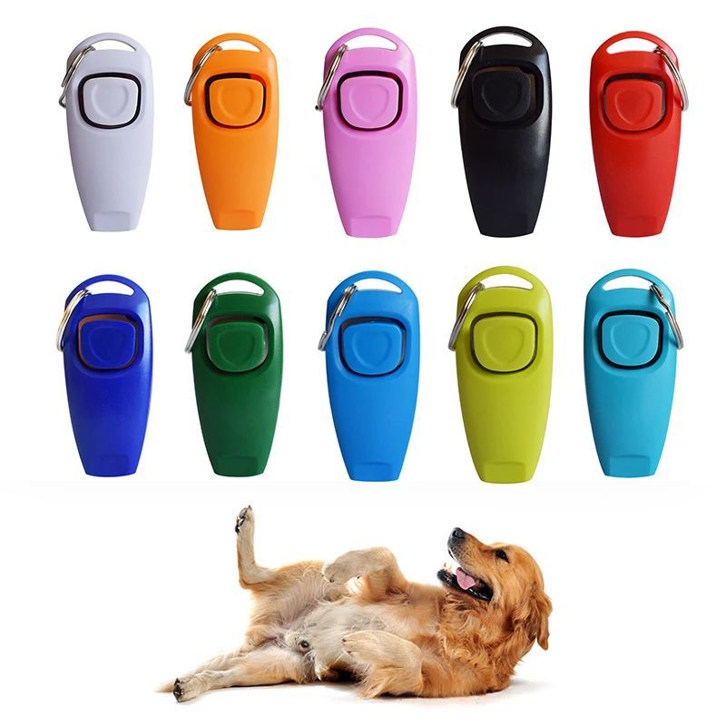 Fido Bay | Combo Dog Clicker & Whistle Trainer – Colorful, Durable Training Tool for Effective Pet Training - Fido Bay