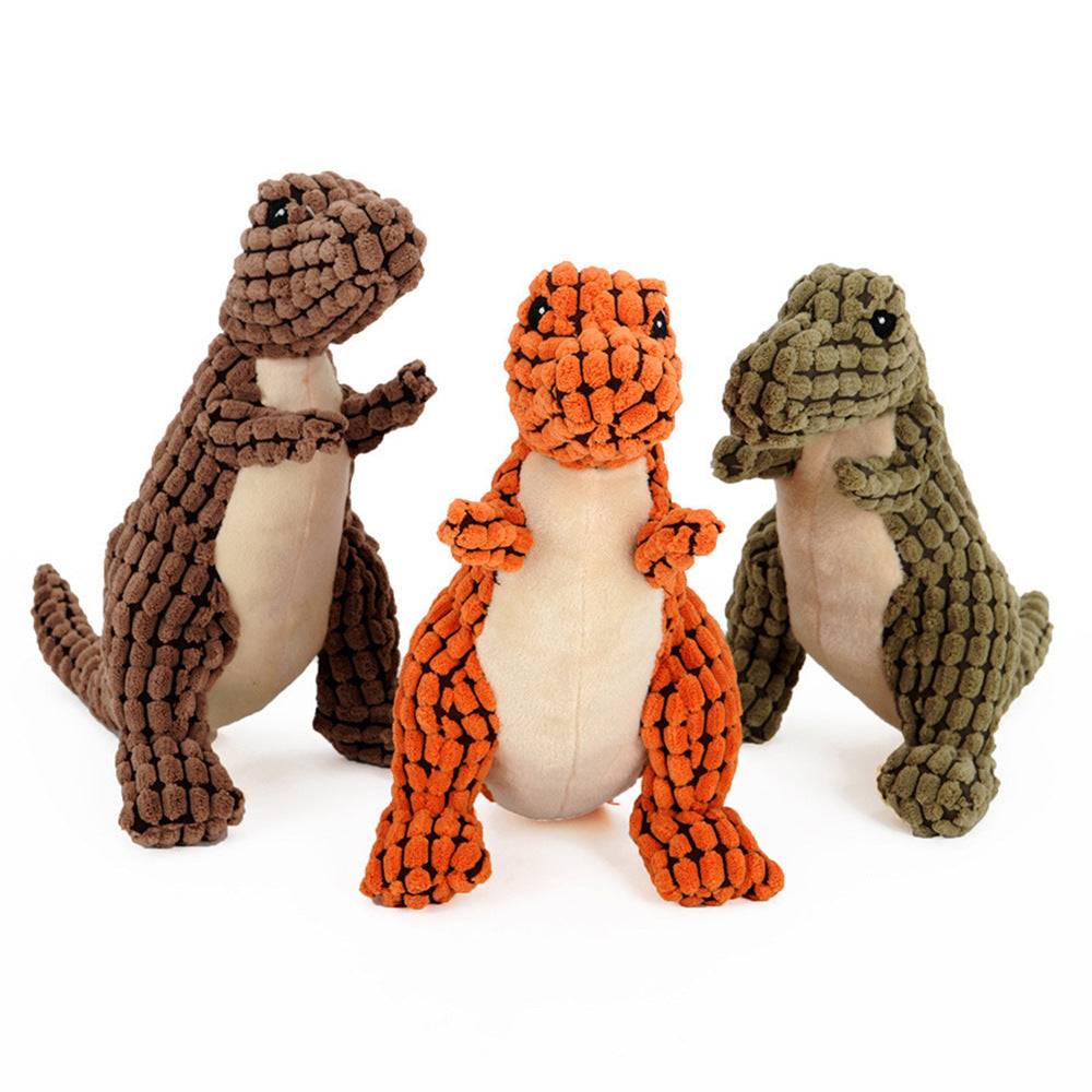 Fido Bay Dinosaur Pet Toy for Large Dogs | Plush, Squeaky Toy for Cuddling & Playtime | Durable & Interactive Fun | Perfect for Leonbergers & Similar Breeds - Fido Bay