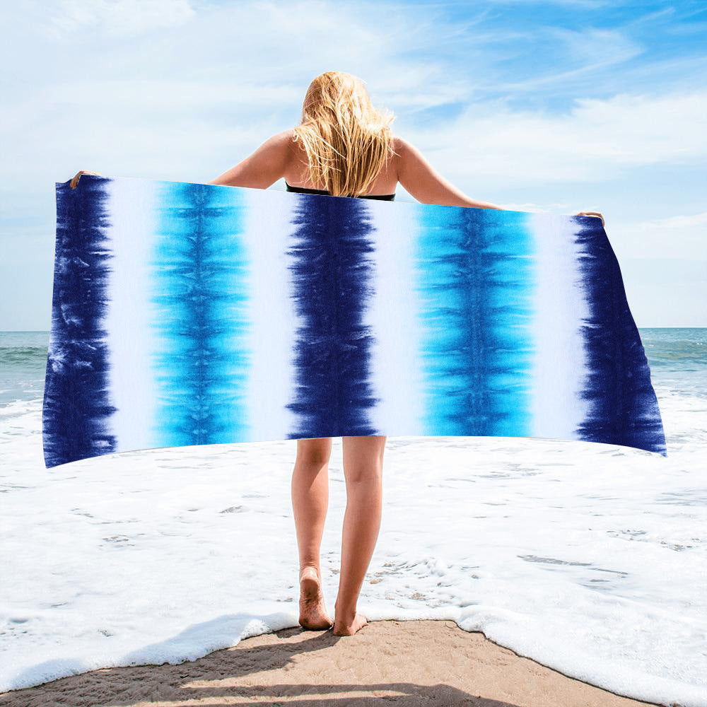 Fido Bay | Custom Tie-Dye Beach Towel for Dog Owners – Soft, Absorbent, & Vibrant – Perfect for Pets & Humans - Fido Bay