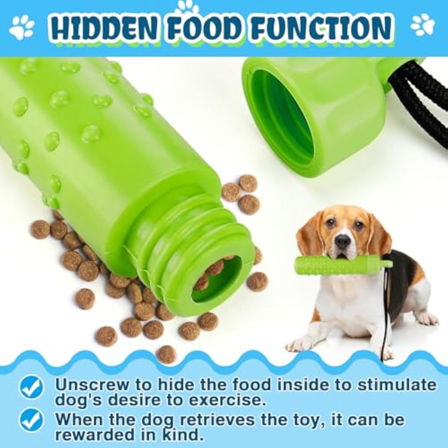Fido Bay Floating Dog Fetch Training Aid | Durable, Interactive Toy for Water Play & Treat Rewards - Fido Bay