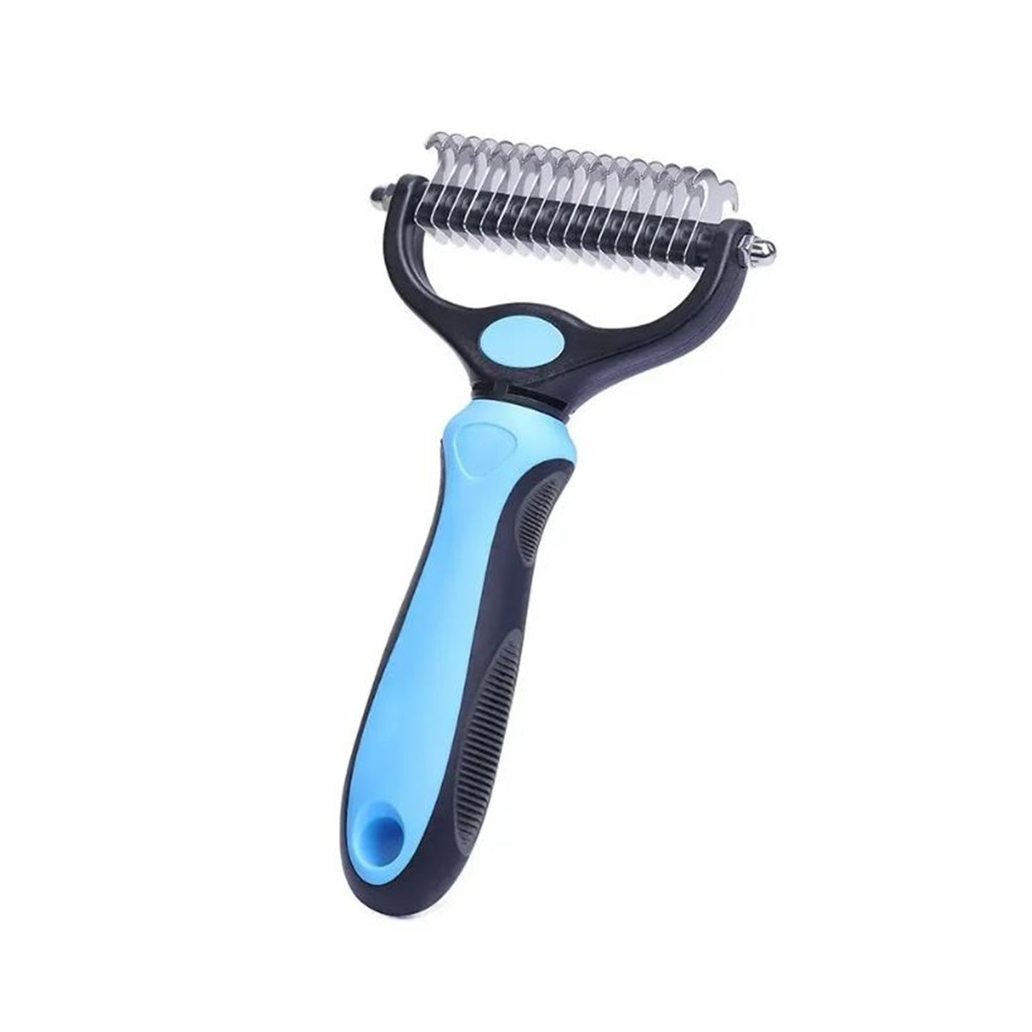 Fido Bay | Dual-Sided Grooming Brush – Ultimate Dematting & Deshedding Tool for Thick & Double Coats - Fido Bay