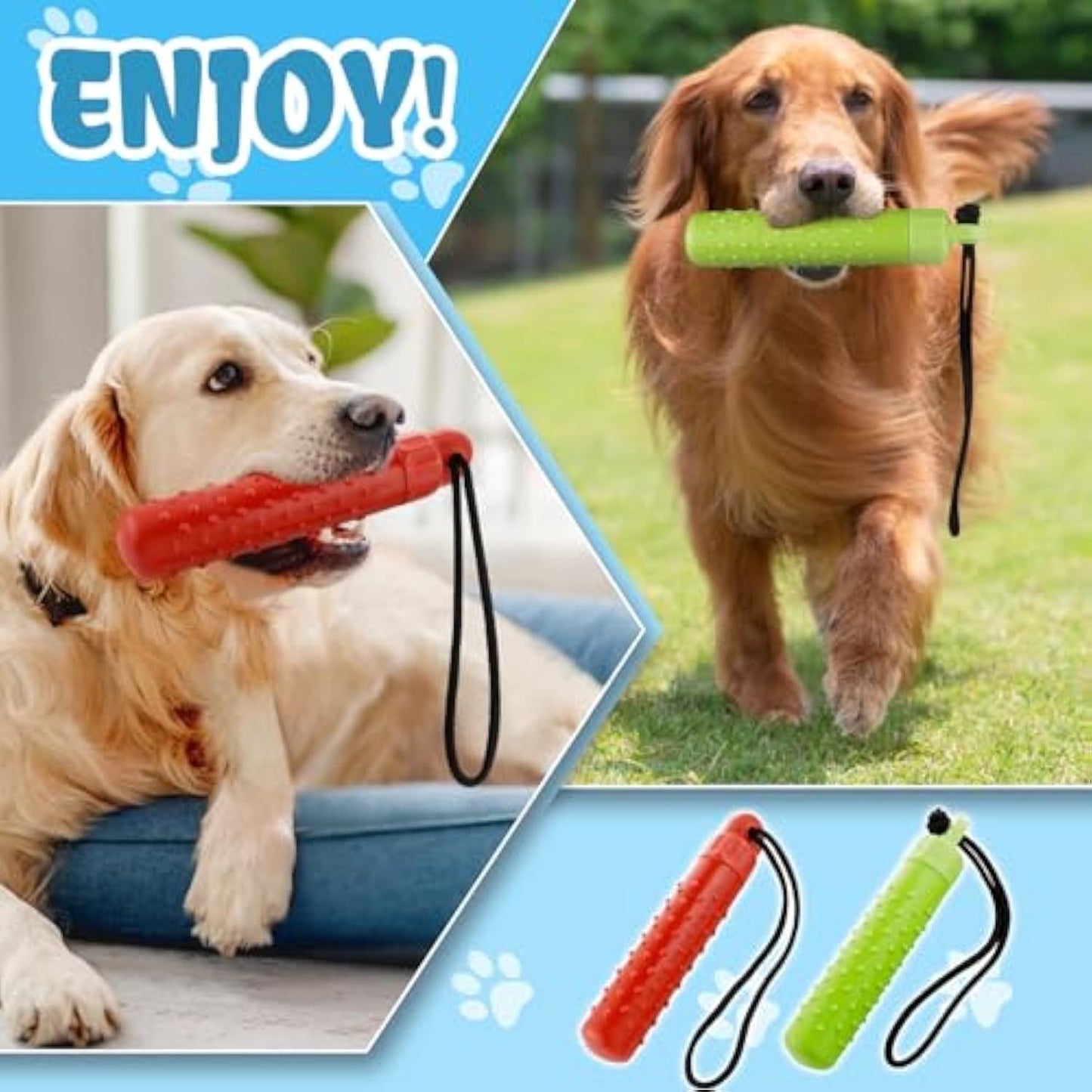 Fido Bay Floating Dog Fetch Training Aid | Durable, Interactive Toy for Water Play & Treat Rewards - Fido Bay