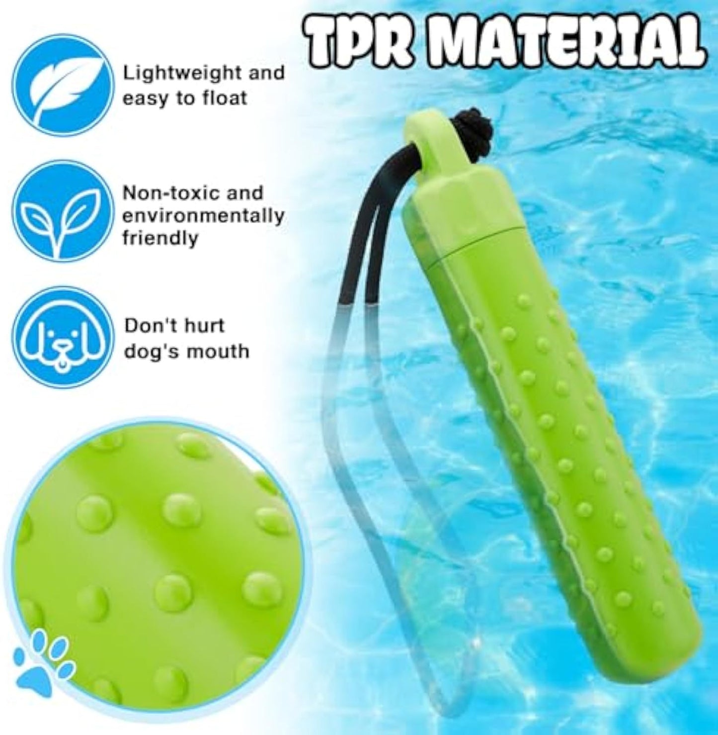 Fido Bay Floating Dog Fetch Training Aid | Durable, Interactive Toy for Water Play & Treat Rewards - Fido Bay