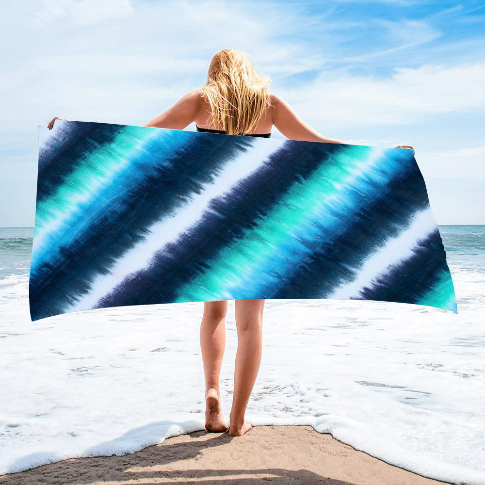 Fido Bay | Custom Tie-Dye Beach Towel for Dog Owners – Soft, Absorbent, & Vibrant – Perfect for Pets & Humans - Fido Bay