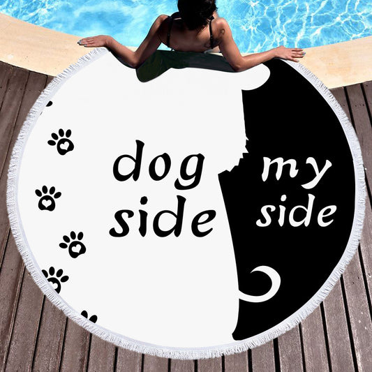 Side-by-Side Beach & Pool Towel for Dogs | Perfect for Shared Playtime - Fido Bay 