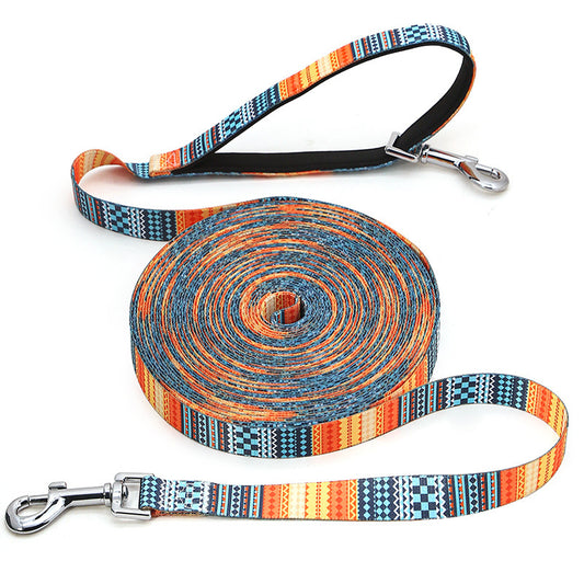 Fido Bay | Funky Aztec & Patterned Training Lead – 6m to 15m, Perfect for Training & Outdoor Adventures - Fido Bay 