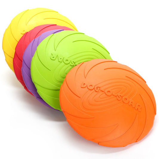 Fido Bay Natural Rubber Dog Flying Disc | Safe & Durable Fetch Toy for Dogs - Fido Bay 