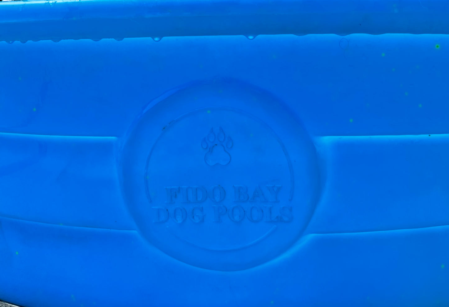 Hard Plastic Dog Pool. Ribbed 5mm dog proof polyethylene.