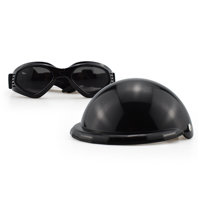 Dog Motorcycle Helmet and Sunglasses Set - Fido Bay 