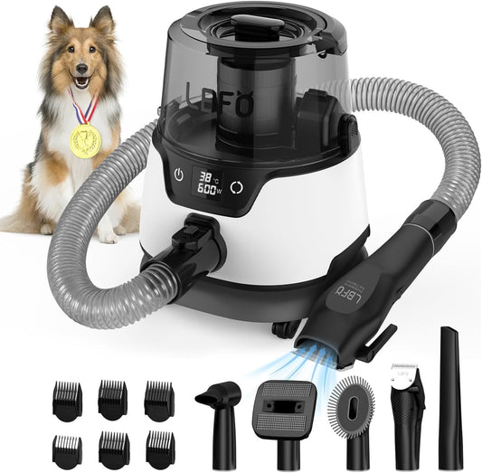 Fido Bay 5-in-1 Pet Vacuum & Hair Blower | Blow Dry, Trim & Vacuum for Dogs & Cats - Fido Bay 